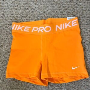 Nike Pro 3” Spandex (Orange)
